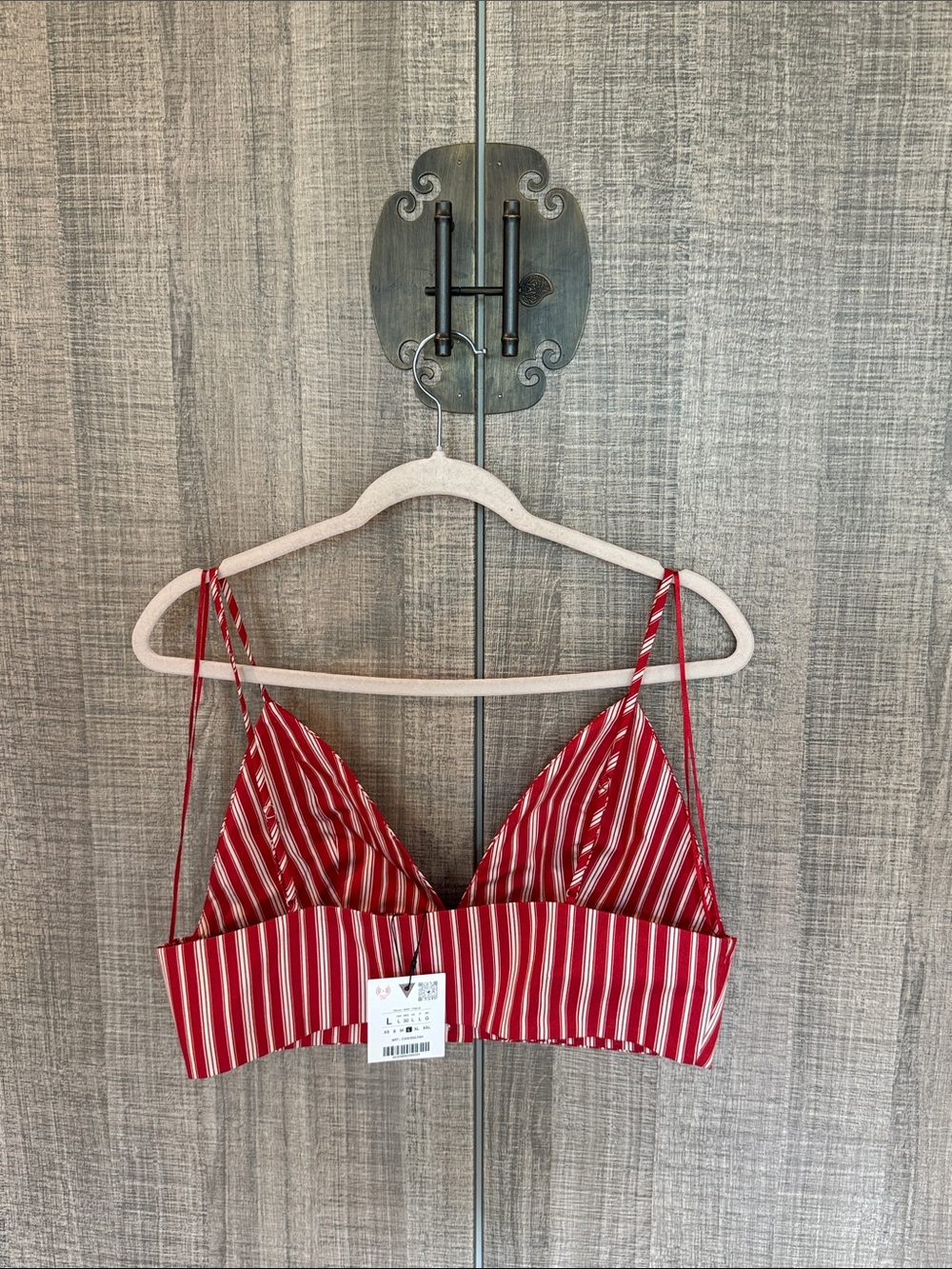 Zara Stripped Crop Tank Top - Picture 4 of 15
